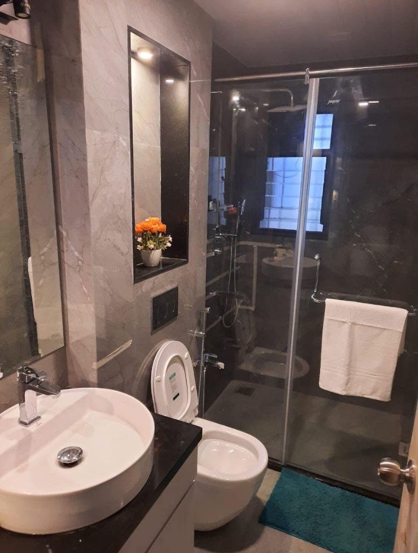 Elegant living room designed by Vasundhara Atelier